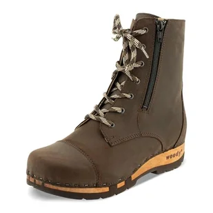 Woody Damskie botki Herta, kawowe, 40 UK, Kawa, 40 EU - Botki damskie - miniaturka - grafika 1
