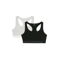 Biustonosze - Biustonosz bawełniany stanik z niskim wsparciem 2pack 4F UBRAF036-92S - miniaturka - grafika 1