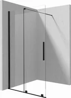 Kabiny prysznicowe - Deante Jasmin Ścianka prysznicowa walk-in 120 cm, czarna - przesuwna KTJ_N32R - miniaturka - grafika 1