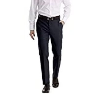 Spodenki męskie - Calvin Klein Męskie spodnie garniturowe oddzielne, Spodnie granatowe, 29W x 29L - grafika 1