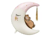 Samochody i pojazdy dla dzieci - Balon foliowy Miś na księżycu 71cm x 86cm - miniaturka - grafika 1