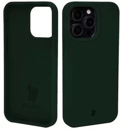 Bizon Etui silikonowe Soft Case do iPhone 15 Pro Max, ciemnozielone - Etui i futerały do telefonów - miniaturka - grafika 1