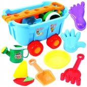 Zabawki do piasku - Zabawki Do Piaskownicy Piasku Foremki Grabki Wózek  Y149 - miniaturka - grafika 1
