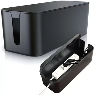 Organizer kabli biurkowy podłogowy pojemnik pudełko na kable listwy Alogy Box S 23cm Czarny - Pozostałe akcesoria do telefonów - miniaturka - grafika 1