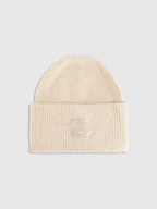 Czapki dla dzieci - 4F Czapka zimowa dziewczęca - beżowa Uniwersalny - miniaturka - grafika 1
