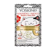 Maseczki do twarzy - Yoskine Yoskine Geisha Mask Maska Maneki-Neko z Gotu Kola detoksykująco-regenerująca - miniaturka - grafika 1