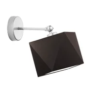 Lampy ścienne - Nowoczesny kinkiet do czytania w salonie ULSAN z brązowym abażurem - miniaturka - grafika 1