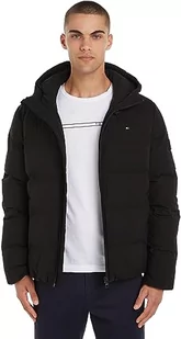 Tommy Hilfiger Męska kurtka z kapturem Cl Motion, tkana, Czarny, 3XL - Kurtki męskie - miniaturka - grafika 1