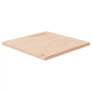 Kwadratowy blat do stolika, 50x50x2,5 cm, surowe drewno dębowe - Blaty meblowe i parapety okienne - miniaturka - grafika 1