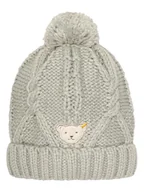 Czapki dla dzieci - Steiff Czapka dzianinowa w kolorze khaki - miniaturka - grafika 1