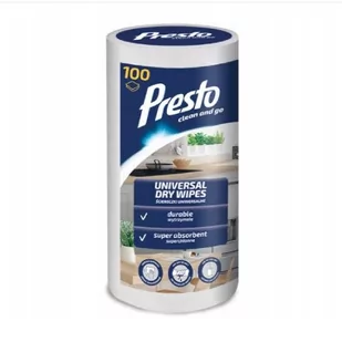 PRESTO Ściereczki uniwersalne, rolka, 100 szt. - Ściereczki, gąbki, czyściki - miniaturka - grafika 1