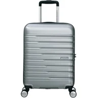 Walizki - Walizka AMERICAN TOURISTER Flashline 55 cm Srebrny - miniaturka - grafika 1