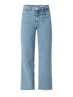 Spodnie damskie - Jeansy o kroju relaxed straight fit z bawełny - grafika 1