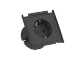 Gniazdka elektryczne - Bachmann Kapsa XXS gniazdko elektryczne Typu F Czarny - miniaturka - grafika 1
