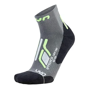 UYN UYN Męskie skarpety trekkingowe Approach Low Cut Socks podkolanówki, szare/zielone, 42/44 S100196 - Skarpetki damskie - miniaturka - grafika 1