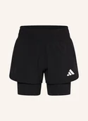 Spodnie i spodenki dla dziewczynek - Adidas Szorty All Sports Pacer Nxt 2In1 schwarz - adidas - miniaturka - grafika 1