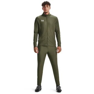 Męski dres komplet treningowy Under Armour UA M's Challenger Tracksuit - oliwkowy/khaki - UNDER ARMOUR - Koszulki sportowe męskie - miniaturka - grafika 1