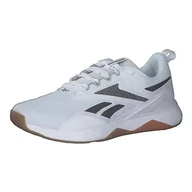 Trampki męskie - Reebok Męskie trampki Nanoflex TR 2.0, obuwie białe/rdzeniowe, czarne, gumowe-03, rozmiar 9, Obuwie biały rdzeń czarna guma Reebok 03, 43 EU - miniaturka - grafika 1