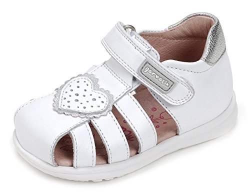 Garvalín Dziewczęce buty do nauki chodzenia 172311, biały - Weiß White Sauvage B - 19 EU
