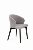Krzesła - Flavio 5 krzesło tapicerowane beżowe nogi czarne - miniaturka - grafika 1