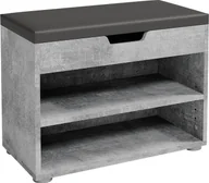 Szafki na buty - Vicco Ławka na buty Rolfe, 60 x 45 cm, Beton/Antracyt - miniaturka - grafika 1
