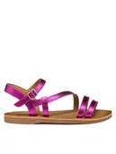 Buty dla dziewczynek - Geox Sandały J Eolie J55BSA 44 C8002 M Różowy - miniaturka - grafika 1