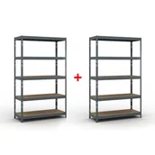 Regały biurowe - B2B Partner Regał półkowy 2000 x 1200 x 500 mm, nośność 280 kg 1+1 GRATIS 540050 - miniaturka - grafika 1