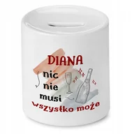 Skarbonki - Skarbonka dla Diany na Urodziny Idealny Prezent z Nadrukiem ze Zdjęciem - miniaturka - grafika 1