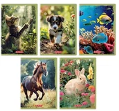 Zeszyty szkolne - Herlitz Zeszyt A516k gładki Animals (20szt) - miniaturka - grafika 1