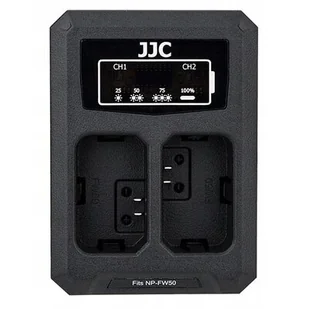 JJC Ładowarka do aparatu JJC Podwójna Ładowarka Usb Na 2x Akumulator Do Sony Np-fw50 Npfw50 - Ładowarki do aparatów dedykowane - miniaturka - grafika 1