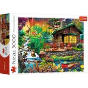 Puzzle - Trefl Puzzle 3000 elementów Chatka w lesie 33074 - miniaturka - grafika 1