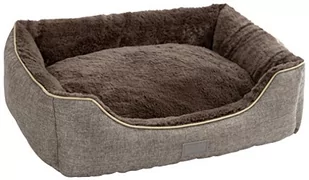 Kerbl 81316 Kuschelbett Samuel, 60 X 50 X 17 Cm, Silber/Dunkelgrau - Legowiska dla psów - miniaturka - grafika 1