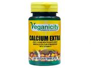 Witaminy i minerały - Veganicity Wapń extra Calcium 30 tabletek Veganicity - miniaturka - grafika 1