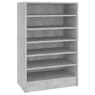 vidaXL Szafka na buty, szarość betonu, 60x35x92 cm, płyta wiórowa - Wieszaki i stojaki - miniaturka - grafika 1
