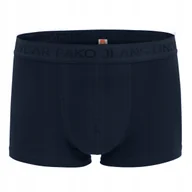Majtki męskie - Bokserki męskie klasyczne majtki bawełniane DEEP granatowe XL Pako Jeans - miniaturka - grafika 1