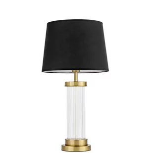 Lumina Deco Lampa Nocna Glamour Czarno-Mosiężna La Botte - Lampy stojące - miniaturka - grafika 1