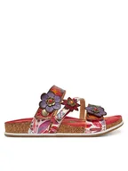 Klapki i japonki damskie - Laura Vita Klapki Brcyano 16 Czerwony - miniaturka - grafika 1