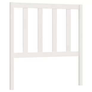 Lumarko Wezgłowie łóżka, białe, 81x4x100 cm, lite drewno sosnowe - Inne meble do sypialni - miniaturka - grafika 3