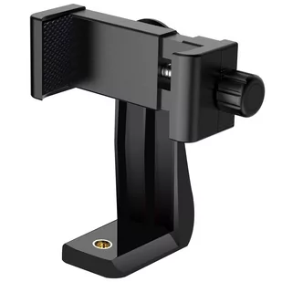 Uchwyt adapter na telefon do statywu selfie stick 1/4 Obrotowy 360 uniwersalny Alogy czarny - Selfie stick - miniaturka - grafika 1