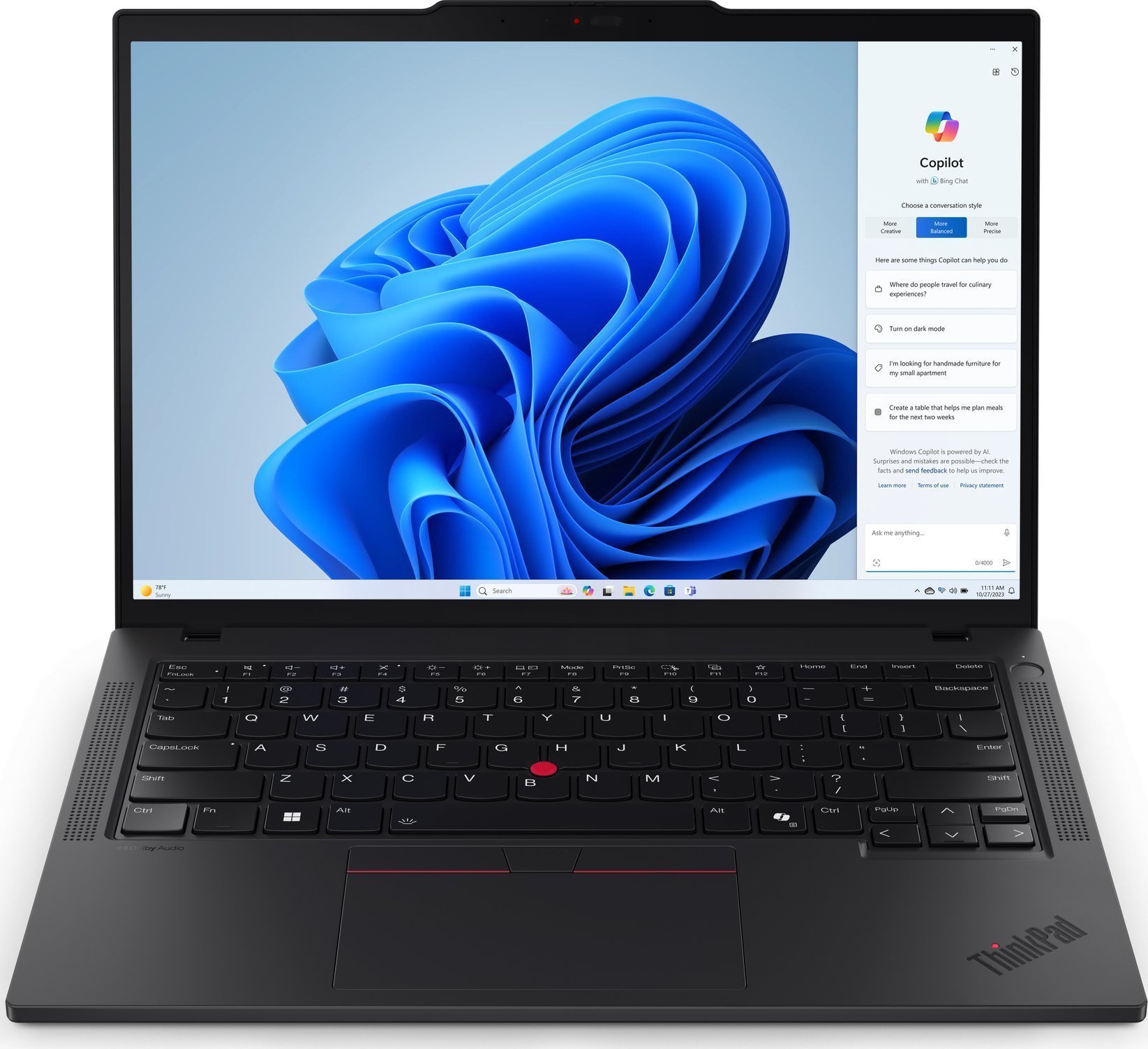 Lenovo ThinkPad T14 G5 Ryzen 7 PRO 8840U / 32 GB / 1 TB / W11 Pro 21MC001RMH