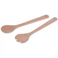 Pozostałe akcesoria kuchenne - Excellent Houseware EH ŁYŻKI DO SAŁATY 2EL. DREWNO BUKOWE 140116 - miniaturka - grafika 1