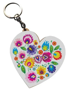 Breloczek folk łowicki, serce - Czasopisma - miniaturka - grafika 1