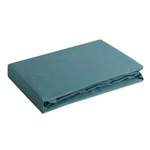 Eurofirany Wysokie prześcieradło satynowe z gumką petrol 220x200+30cm ef-prze-sat-gum-pet-220x200+30 - Prześcieradła - miniaturka - grafika 1