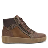Sneakersy damskie - Sneakersy Remonte R7997-24 Brązowy - miniaturka - grafika 1