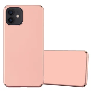 Pokrowiec Do Apple iPhone 12 MINI Etui w METAL RÓŻOWE ZŁOTO Hard Case Cover Obudowa Ochronny Cadorabo - Etui i futerały do telefonów - miniaturka - grafika 1