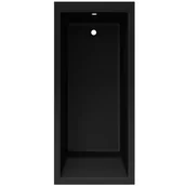 Wanny - Wanna narożna Square czarny mat 160 x 75 cm Sensea - miniaturka - grafika 1