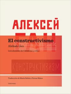 EDITORIAL TENOV El Constructivismo - Pozostałe książki - miniaturka - grafika 1