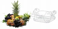 Zabawki zręcznościowe - Biały metalowy koszyk na owoce druciak vitnage - miniaturka - grafika 1