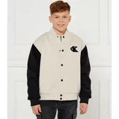 Kurtki i płaszcze dla chłopców - Calvin Klein Jeans Kurtka bomber HEATHER | Regular Fit - miniaturka - grafika 1