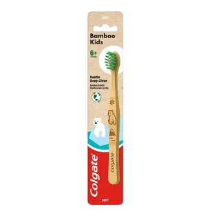Colgate BAMBOO Szczoteczka do mycia zębów dla dzieci 6+, Miękka 8718951376601 - Szczoteczki do zębów dla dzieci - miniaturka - grafika 1